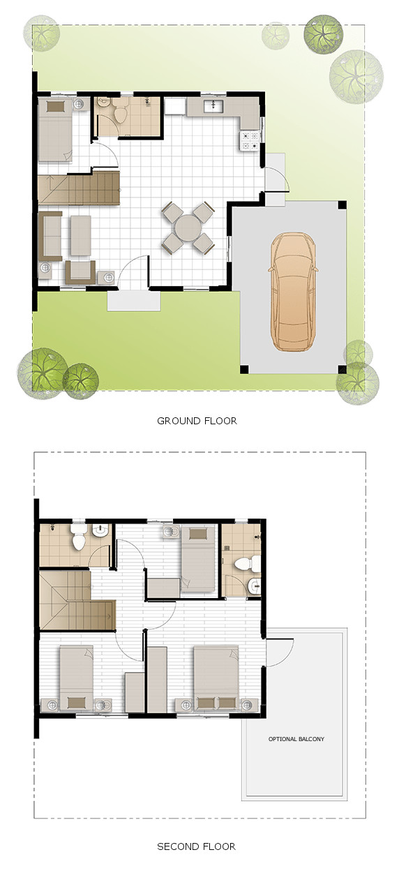 Dani Floor Plan House and Lot in Naic