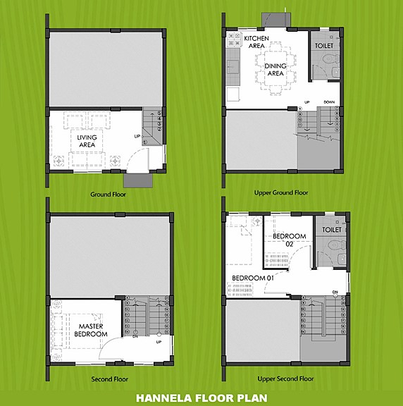 Hannela Floor Plan House and Lot in Naic